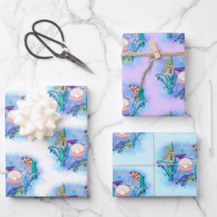 Feuille De Papier Cadeau Ocean Sea Animals