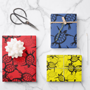 Feuille De Papier Cadeau Ocean Sea Turtle Kids
