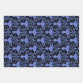 Feuille De Papier Cadeau Octopus (dark background) (Devant 3)