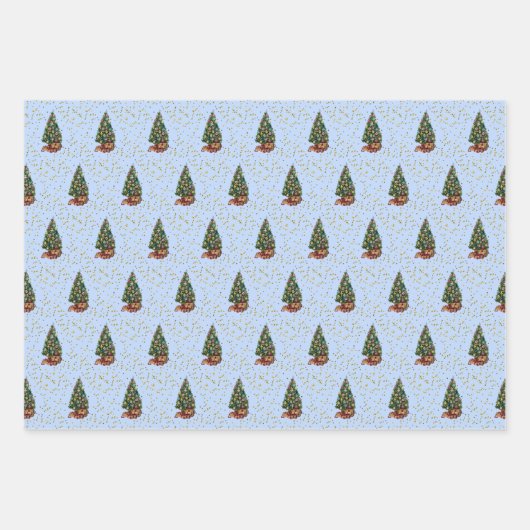 Feuille De Papier Cadeau Ode to The Nutcracker Ballet Blue (Devant 3)