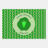 Feuille De Papier Cadeau Odeur Noël Bruxelles Sprout Custom (Devant)