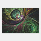 Feuille De Papier Cadeau OEil aux yeux Art Abstrait (Devant 2)