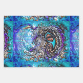 Feuille De Papier Cadeau OEil d'un monstre marin (Devant 2)