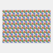 Feuille De Papier Cadeau Oeuf coloré (Devant 3)