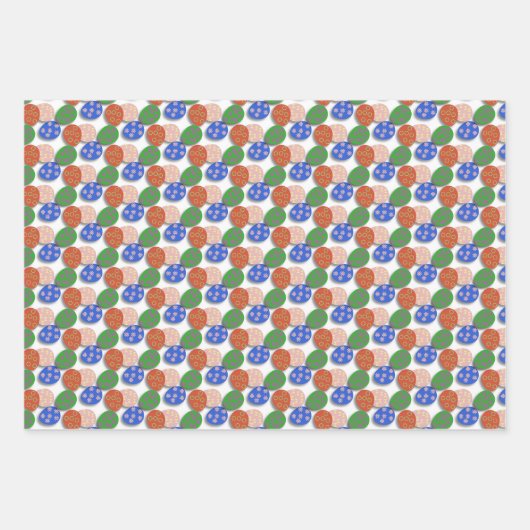 Feuille De Papier Cadeau Oeuf coloré (Devant)