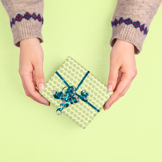Feuille De Papier Cadeau Oeuf de Pâques