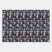 Feuille De Papier Cadeau Oeuf Dragon Coloré Moody & Whimsical (Devant)