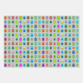 Feuille De Papier Cadeau Œufs de Pâques (Devant)
