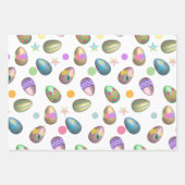 Feuille De Papier Cadeau Oeufs de Pâques (Devant)