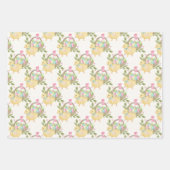 Feuille De Papier Cadeau Oeufs de Pâques Cute poulet (Devant 3)