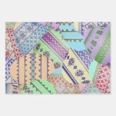 Feuille De Papier Cadeau Oeufs de Pâques ukrainiens (Pysanky) (Devant)