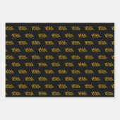 Feuille De Papier Cadeau Oeufs d'or Pâques (Devant 3)