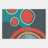 Feuille De Papier Cadeau OEuvre d'art de Boho Sun et arc-en-ciel (Devant 2)