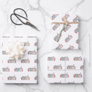 Feuille De Papier Cadeau Offres d'appréciation aux travailleurs sociaux