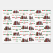 Feuille De Papier Cadeau Oh Christmas Trees ASL ! (Devant 3)