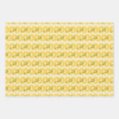 Feuille De Papier Cadeau Oh, les endroits où tu iras | Motif orange (Devant)