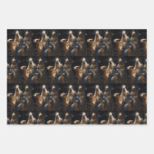 Feuille De Papier Cadeau Oh Soirée Sainte ! Oh Night Devine (Devant)