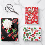 Feuille De Papier Cadeau Oh What Fun Christmas Pickleball Vert et Rouge<br><div class="desc">Oh quel plaisir il joue au pickleball pendant la saison des fêtes. Avec notre nouveau graphique de Noël de pickleball, la joie de la saison rencontre l'excitation du terrain de pickleball. Élevez votre décor, votre garde-robe et vos cadeaux avec un pickleball vert portant un casquette Père Noël, un arbre de...</div>