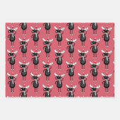 Feuille De Papier Cadeau Oie de Noël lunatique (Devant 3)