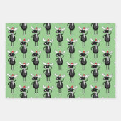 Feuille De Papier Cadeau Oie de Noël lunatique (Devant)