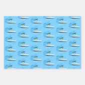 Feuille De Papier Cadeau Oiseau bleu Tit Nourriture d'une plaque de gâteau (Devant 3)