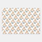 Feuille De Papier Cadeau Oiseau de fleur de Paradise (Devant 2)