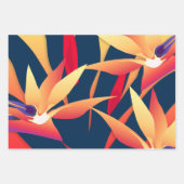 Feuille De Papier Cadeau Oiseau de paradis tropical (Devant)