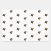 Feuille De Papier Cadeau Oiseau Wren (Troglodytes Troglodytes) (Devant)