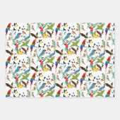 Feuille De Papier Cadeau Oiseaux (Devant 3)