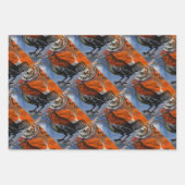 Feuille De Papier Cadeau Oiseaux Du Paradis #2 (Devant 3)