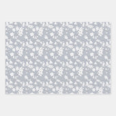 Feuille De Papier Cadeau Oiseaux et fleurs pastel (Devant 3)