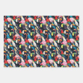 Feuille De Papier Cadeau Oiseaux exotiques (Devant 3)