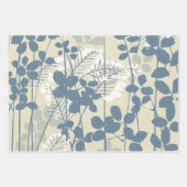 Feuille De Papier Cadeau Oiseaux Fleurs Hokusai Art Japonais (Devant 3)