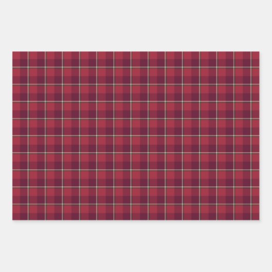 Feuille De Papier Cadeau Old Brick and Cab Sav Plaid (Devant 2)