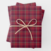 Feuille De Papier Cadeau Old Brick and Cab Sav Plaid (En situation)