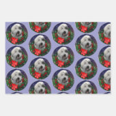 Feuille De Papier Cadeau Old English Sheepdog (Devant)