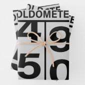 Feuille De Papier Cadeau Oldometer 50e anniversaire (En situation)