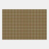 Feuille De Papier Cadeau Olive Burgundy White Plaid Classic (Devant 3)