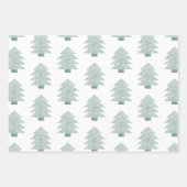 Feuille De Papier Cadeau Olive Pistachio Menthe Green Christmas Tree (Devant 2)