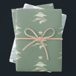 Feuille De Papier Cadeau Olive Pistachio Menthe Green Christmas Tree<br><div class="desc">olivier pistache menthe vert sapin de Noël avec une touche de parties scintillant étincelante</div>