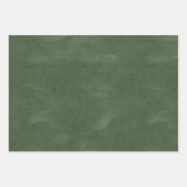 Feuille De Papier Cadeau Olive Pistachio Mint Green Christmas Tree Texture (Devant 3)