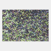 Feuille De Papier Cadeau Olives fraîches (Devant)