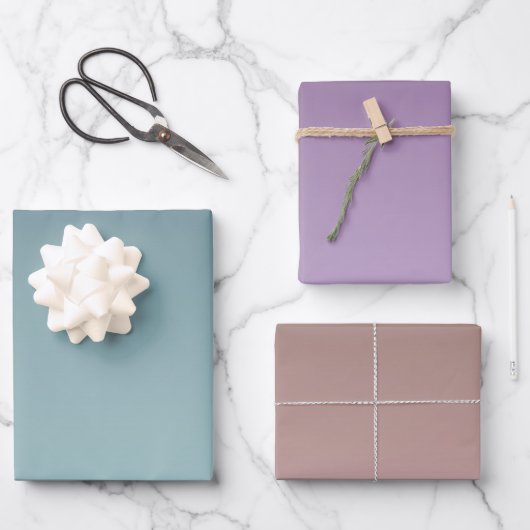 Feuille De Papier Cadeau Ombre de la monnaie turquoise (Recto)