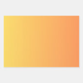 Feuille De Papier Cadeau Ombre rose Et Orange (Devant 3)