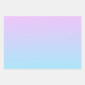 Feuille De Papier Cadeau Ombré rose et turquoise (Devant)