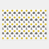 Feuille De Papier Cadeau One Happy Dude Boy's Retro 1st Birthday (Devant 2)