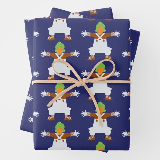 Feuille De Papier Cadeau Oompa Loompa (En situation)