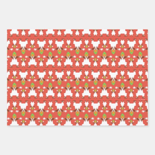Feuille De Papier Cadeau Oompa Loompa Motif dansant (Devant 3)