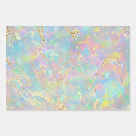 Feuille De Papier Cadeau opal inspiré (Devant 2)