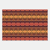 Feuille De Papier Cadeau Or Bourgogne Et Rouges (Devant 2)